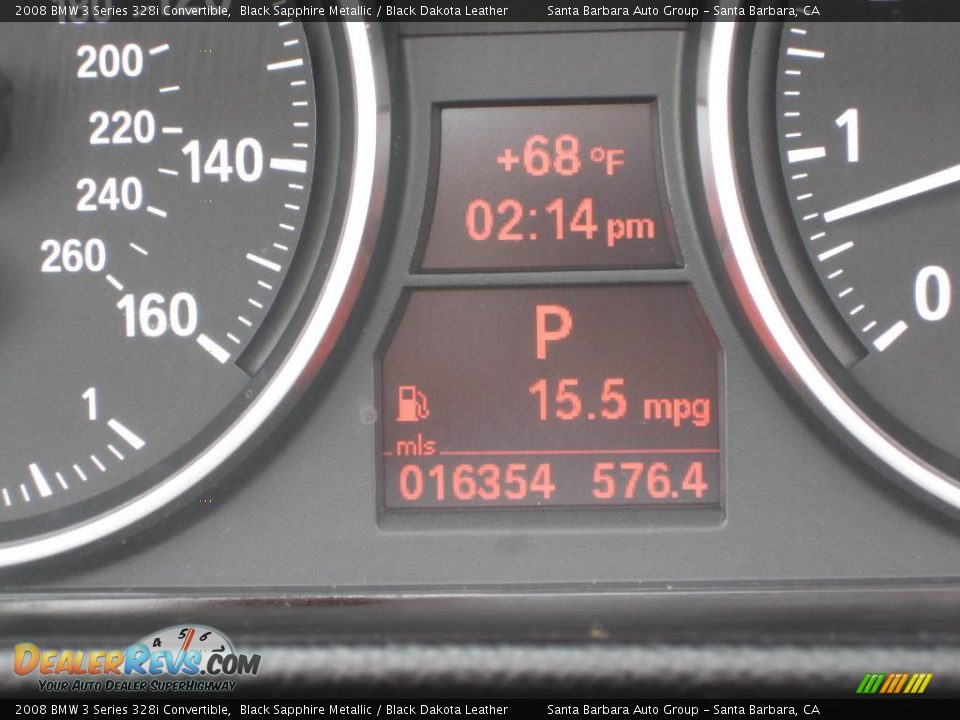 2008 BMW 3 Series 328i Convertible Black Sapphire Metallic / Black Dakota Leather Photo #22