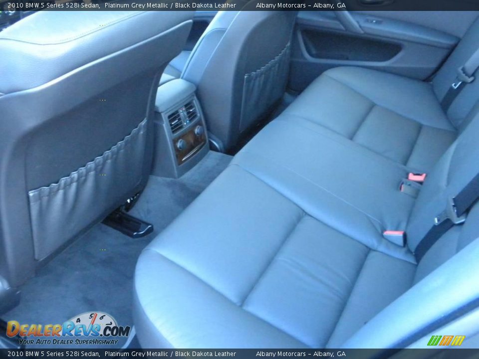2010 BMW 5 Series 528i Sedan Platinum Grey Metallic / Black Dakota Leather Photo #11