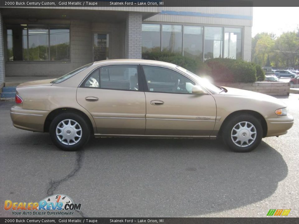 2000 Buick Century Custom Gold Metallic / Taupe Photo #2