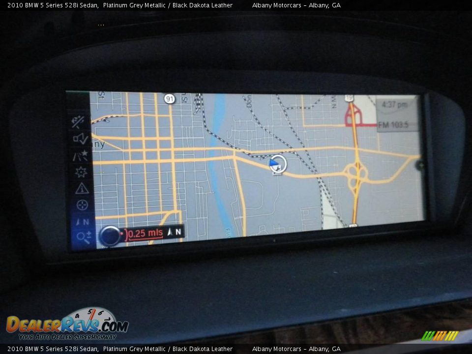 2010 BMW 5 Series 528i Sedan Platinum Grey Metallic / Black Dakota Leather Photo #18