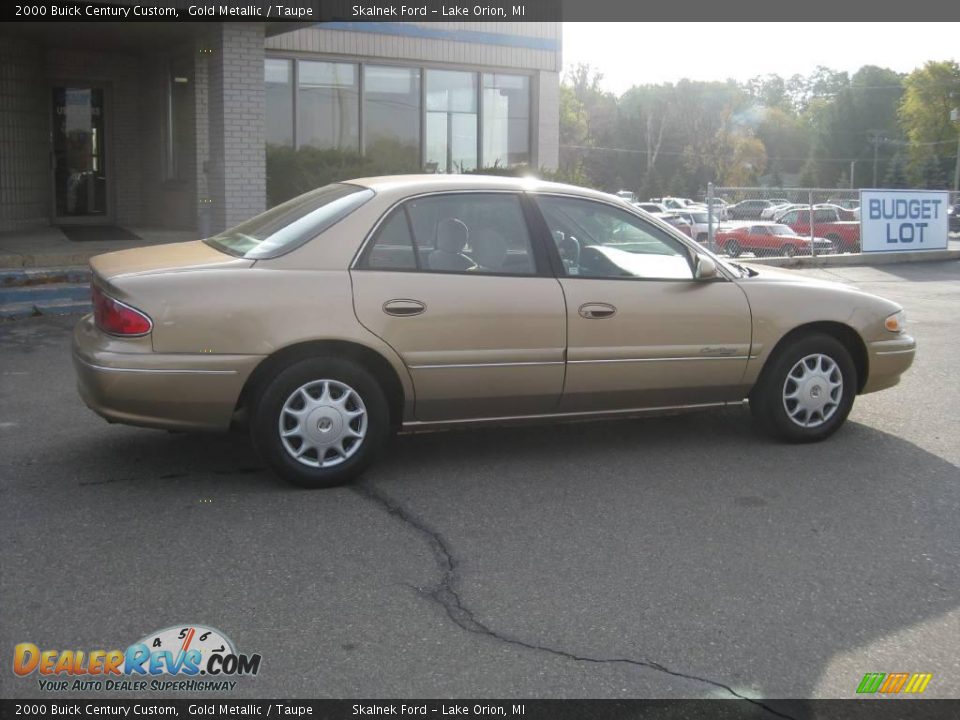 2000 Buick Century Custom Gold Metallic / Taupe Photo #3