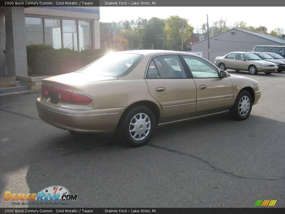 2000 Buick Century Custom Gold Metallic / Taupe Photo #4