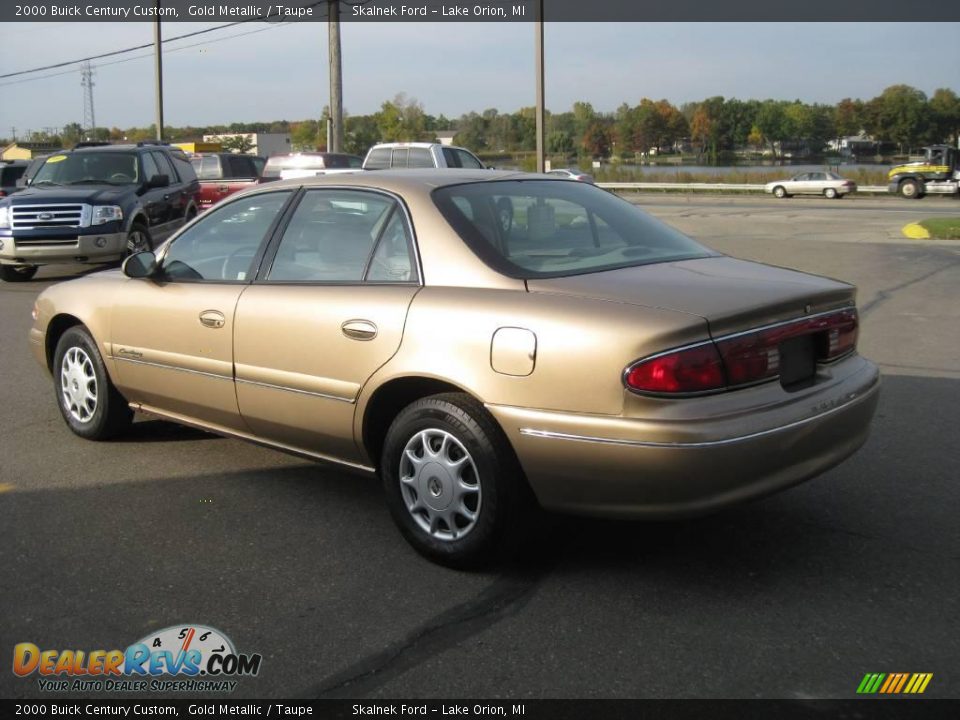 2000 Buick Century Custom Gold Metallic / Taupe Photo #8
