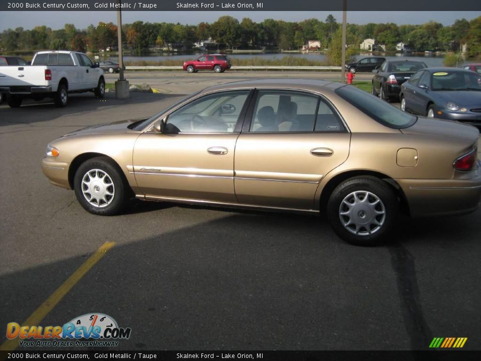 2000 Buick Century Custom Gold Metallic / Taupe Photo #9