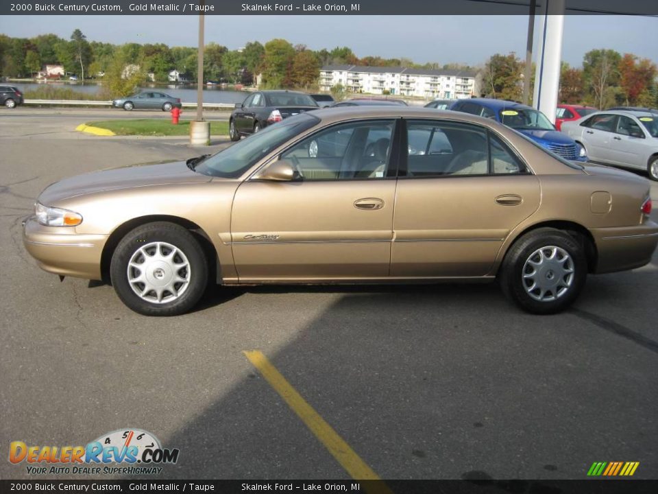 2000 Buick Century Custom Gold Metallic / Taupe Photo #10