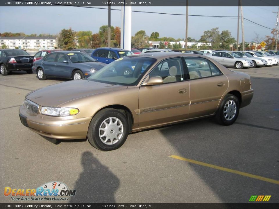 2000 Buick Century Custom Gold Metallic / Taupe Photo #11