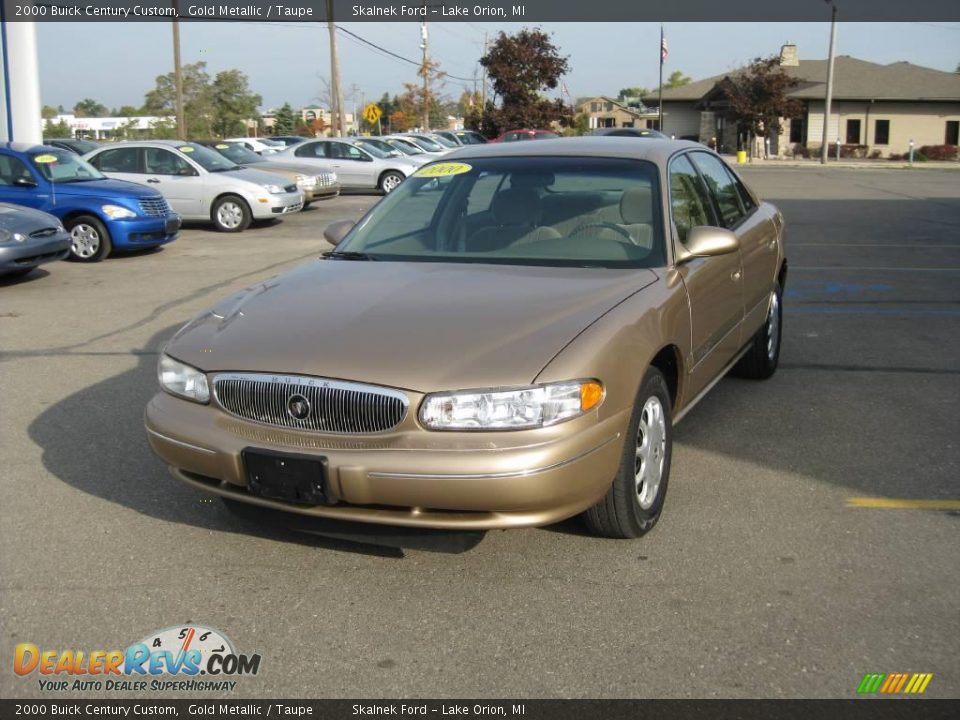 2000 Buick Century Custom Gold Metallic / Taupe Photo #12