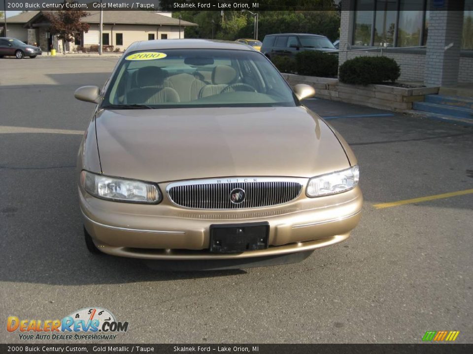 2000 Buick Century Custom Gold Metallic / Taupe Photo #13