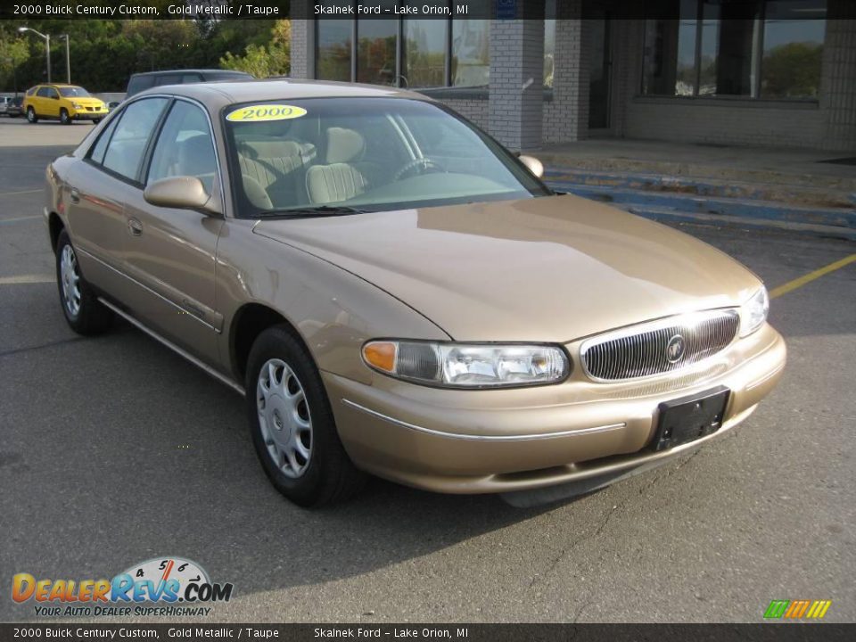 2000 Buick Century Custom Gold Metallic / Taupe Photo #14