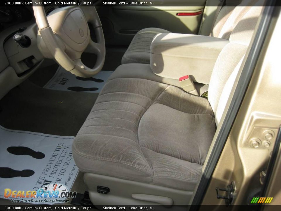 2000 Buick Century Custom Gold Metallic / Taupe Photo #22