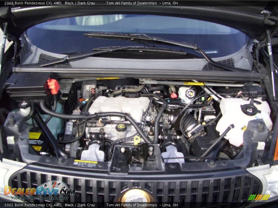 2002 Buick Rendezvous CXL AWD Black / Dark Gray Photo #9