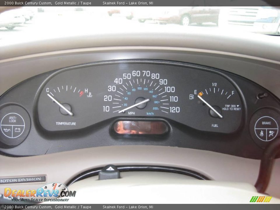 2000 Buick Century Custom Gold Metallic / Taupe Photo #26