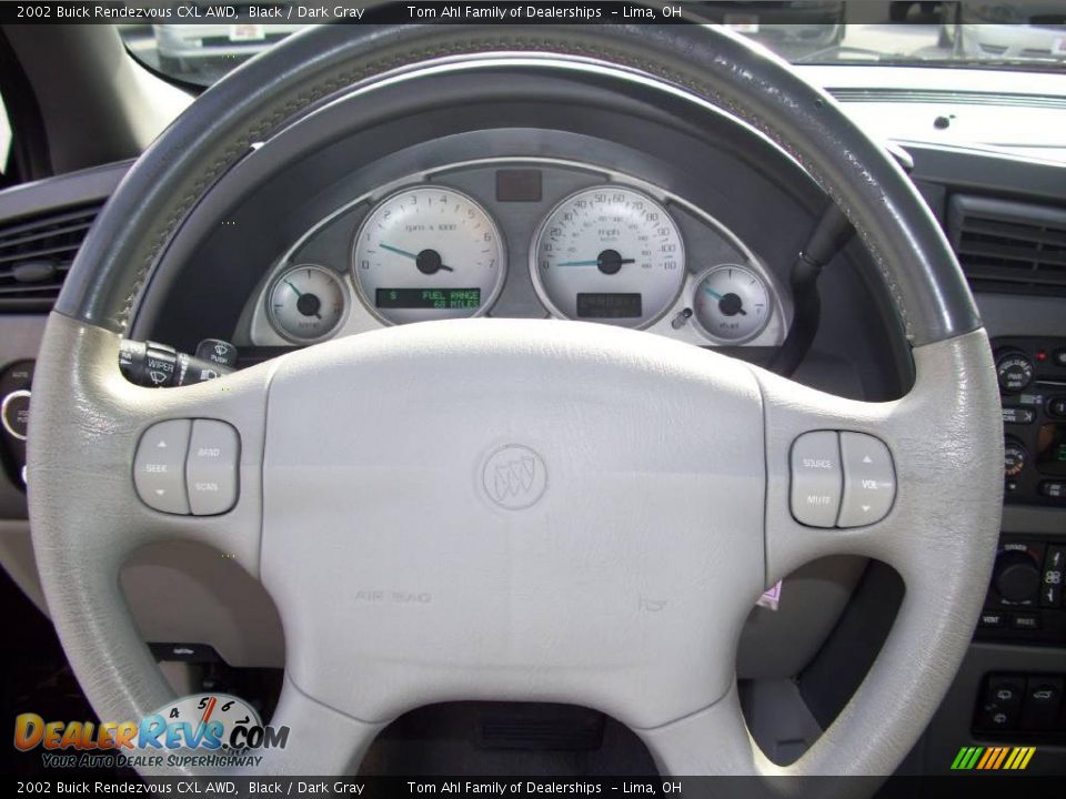 2002 Buick Rendezvous CXL AWD Black / Dark Gray Photo #17