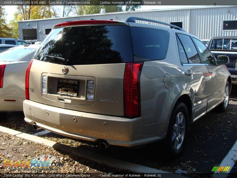 2008 Cadillac SRX 4 V6 AWD Gold Mist / Cashmere/Cocoa Photo #5