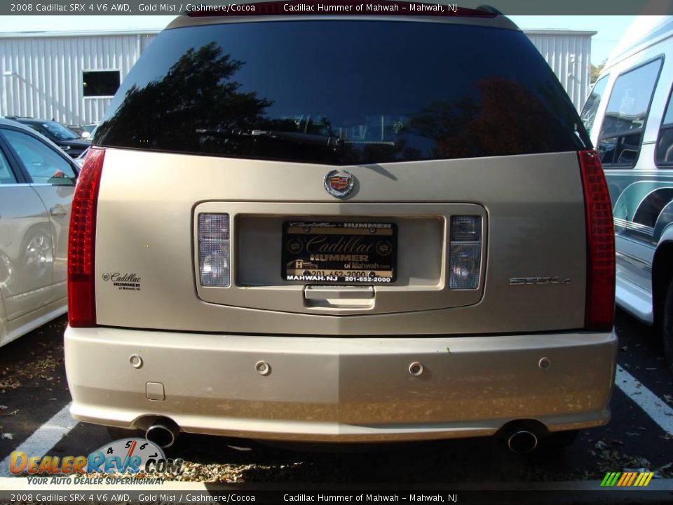 2008 Cadillac SRX 4 V6 AWD Gold Mist / Cashmere/Cocoa Photo #6
