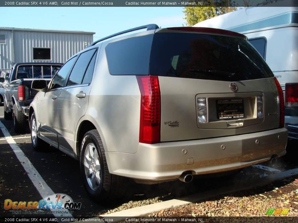 2008 Cadillac SRX 4 V6 AWD Gold Mist / Cashmere/Cocoa Photo #7
