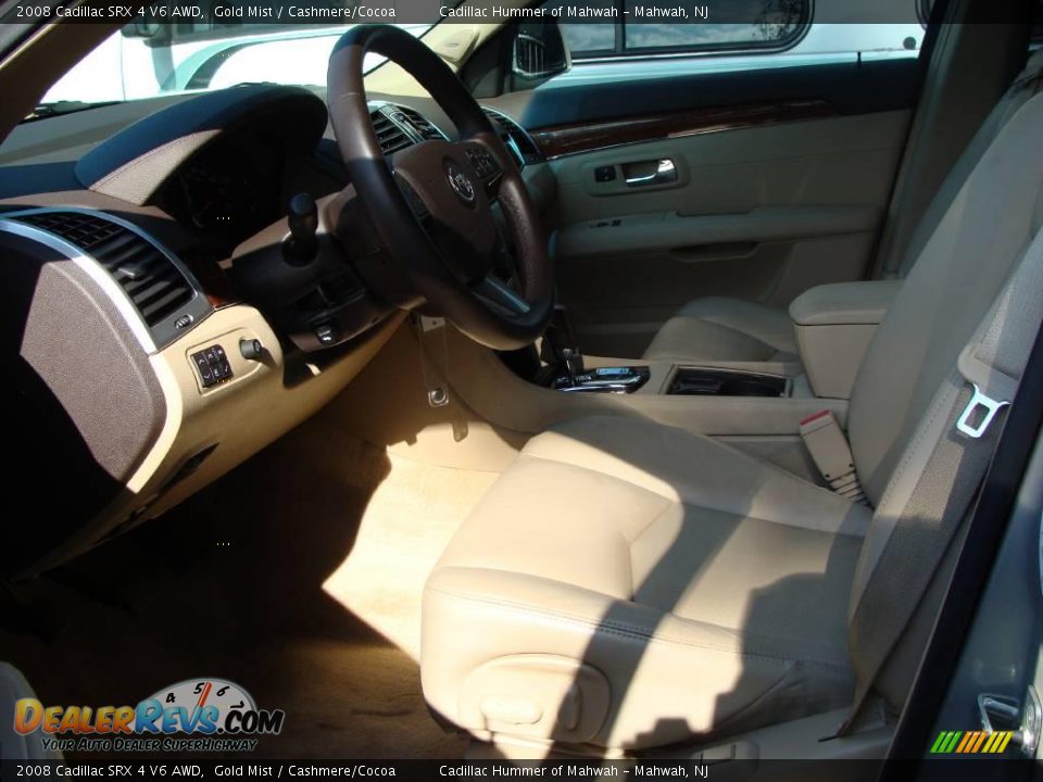 2008 Cadillac SRX 4 V6 AWD Gold Mist / Cashmere/Cocoa Photo #12