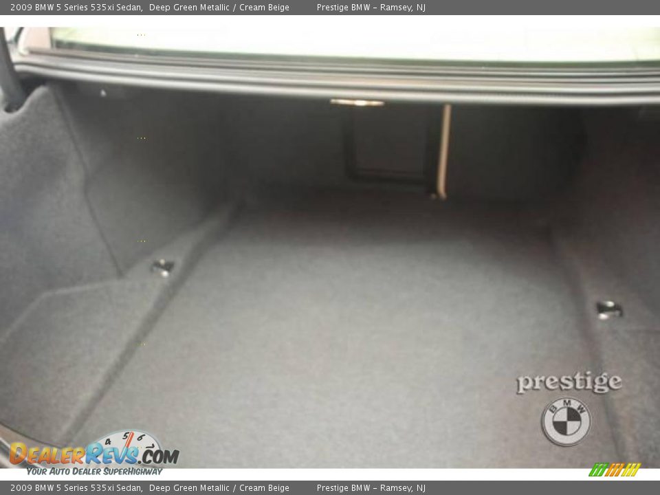 2009 BMW 5 Series 535xi Sedan Deep Green Metallic / Cream Beige Photo #7