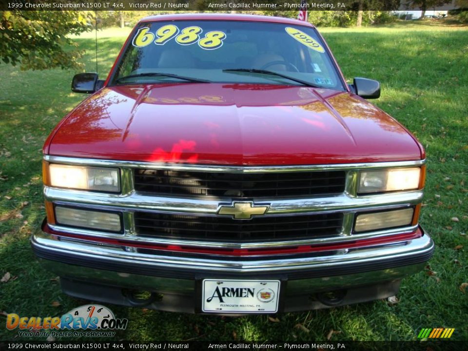 1999 Chevrolet Suburban K1500 LT 4x4 Victory Red / Neutral Photo #3
