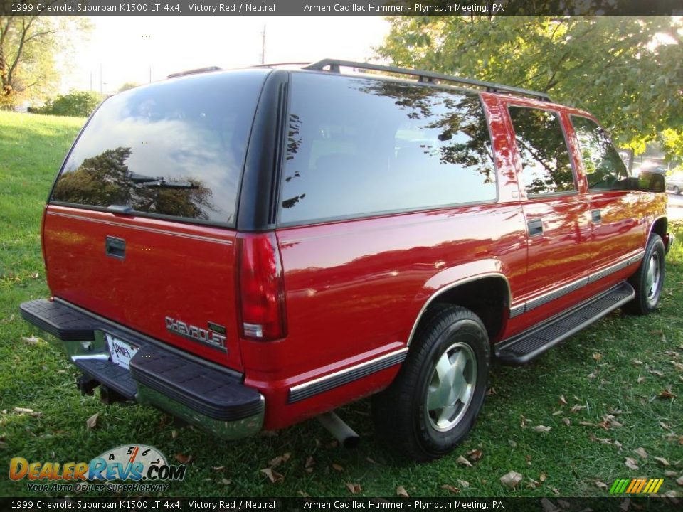 1999 Chevrolet Suburban K1500 LT 4x4 Victory Red / Neutral Photo #7