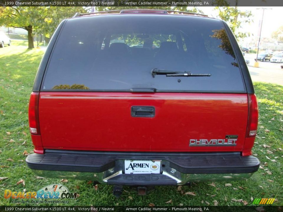1999 Chevrolet Suburban K1500 LT 4x4 Victory Red / Neutral Photo #8