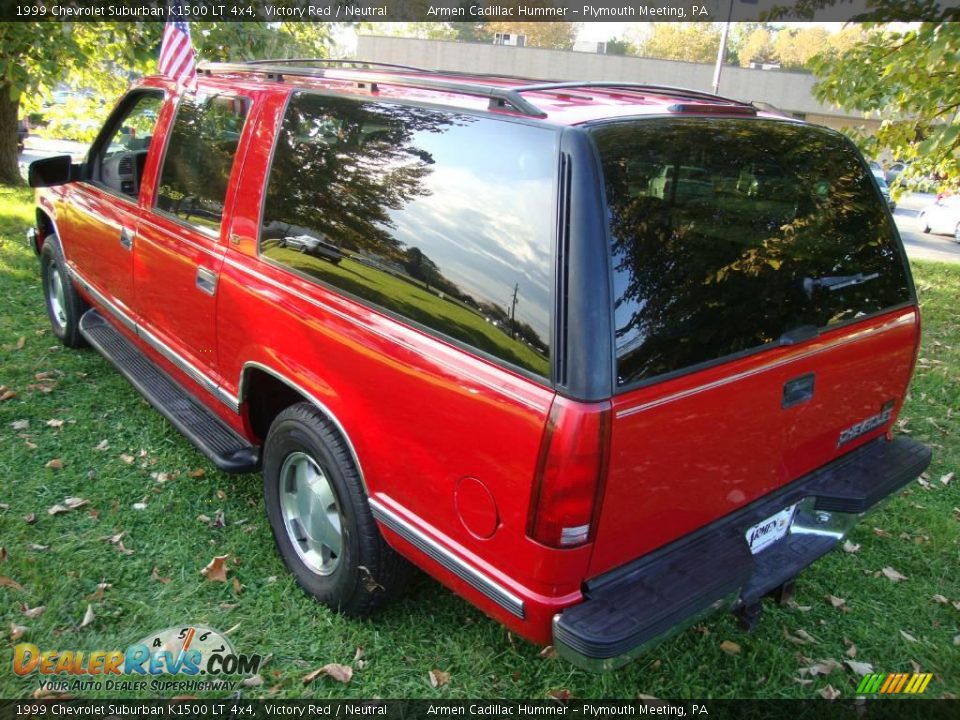 1999 Chevrolet Suburban K1500 LT 4x4 Victory Red / Neutral Photo #9