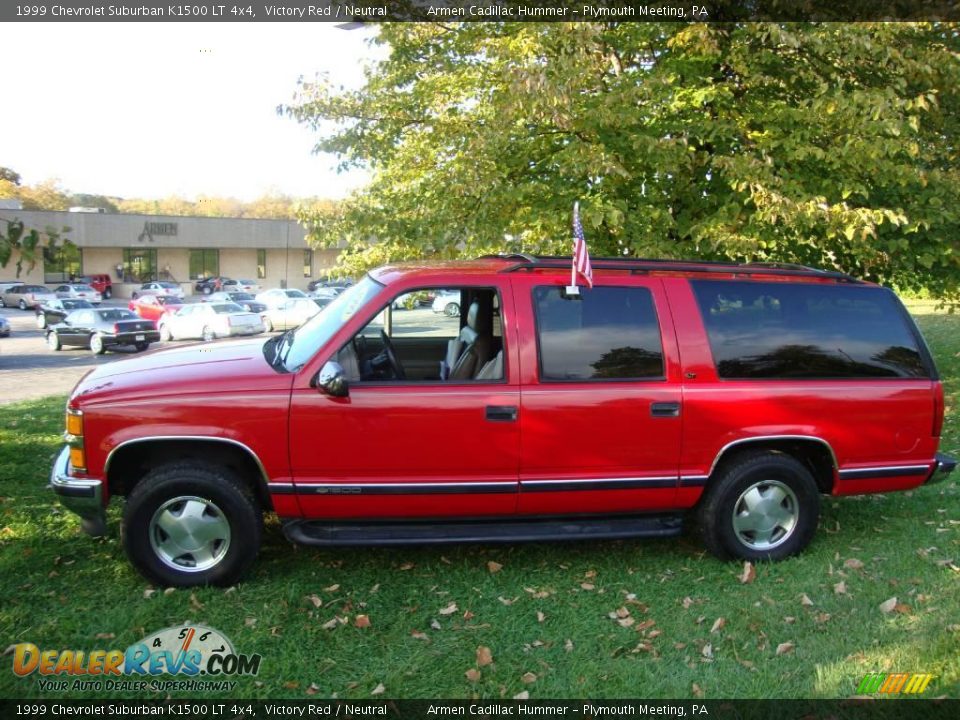 1999 Chevrolet Suburban K1500 LT 4x4 Victory Red / Neutral Photo #10