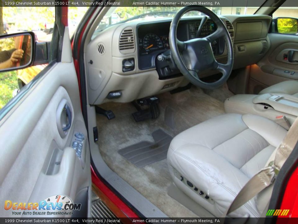 1999 Chevrolet Suburban K1500 LT 4x4 Victory Red / Neutral Photo #12