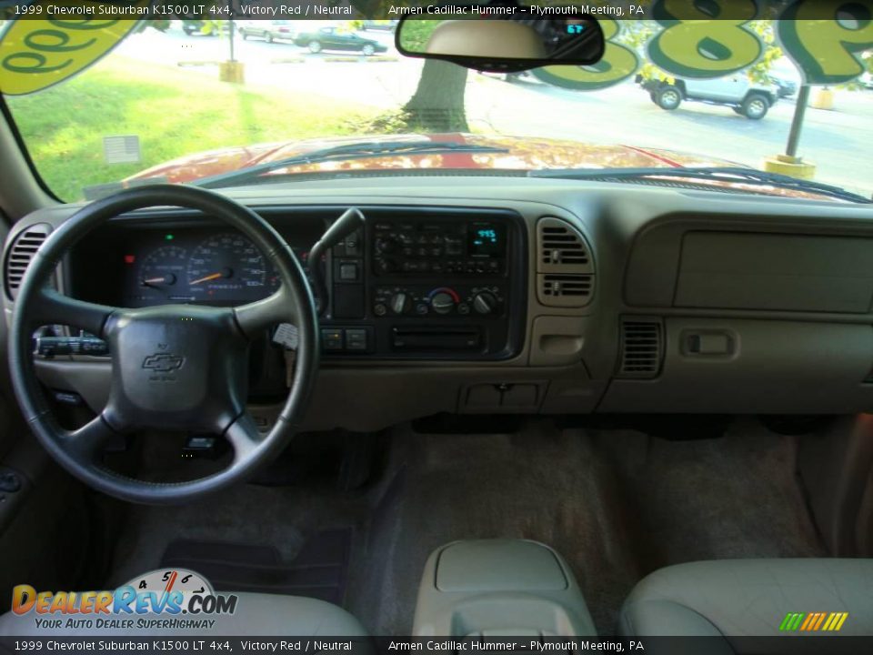 1999 Chevrolet Suburban K1500 LT 4x4 Victory Red / Neutral Photo #24