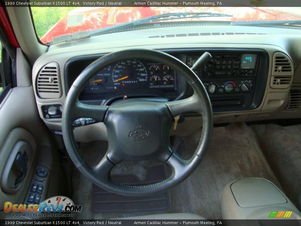 1999 Chevrolet Suburban K1500 LT 4x4 Victory Red / Neutral Photo #25