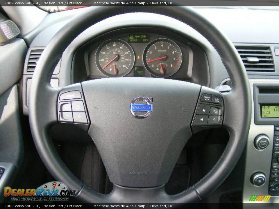 2009 Volvo S40 2.4i Passion Red / Off Black Photo #16