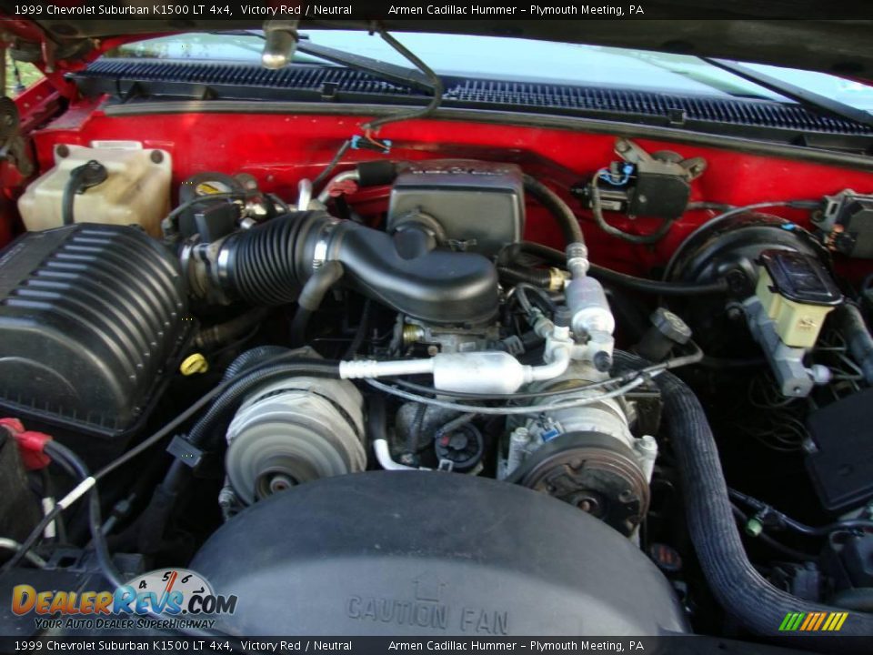 1999 Chevrolet Suburban K1500 LT 4x4 Victory Red / Neutral Photo #26