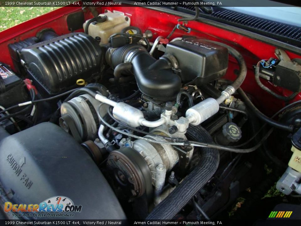 1999 Chevrolet Suburban K1500 LT 4x4 Victory Red / Neutral Photo #27