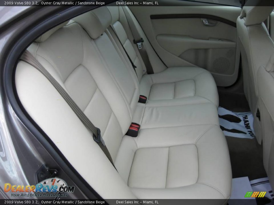 2009 Volvo S80 3.2 Oyster Gray Metallic / Sandstone Beige Photo #11