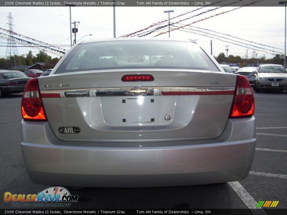 2006 Chevrolet Malibu LS Sedan Silverstone Metallic / Titanium Gray Photo #5
