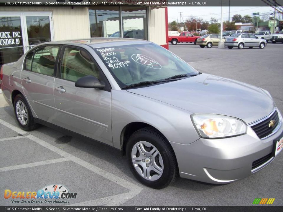 2006 Chevrolet Malibu LS Sedan Silverstone Metallic / Titanium Gray Photo #8