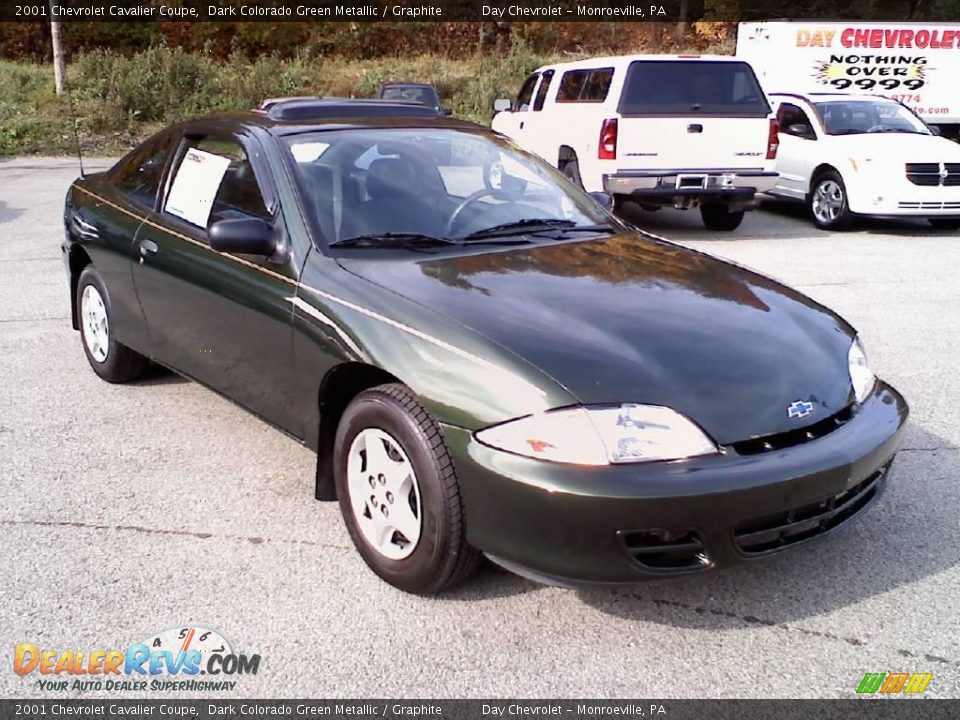 2001 Chevrolet Cavalier Coupe Dark Colorado Green Metallic / Graphite Photo #1