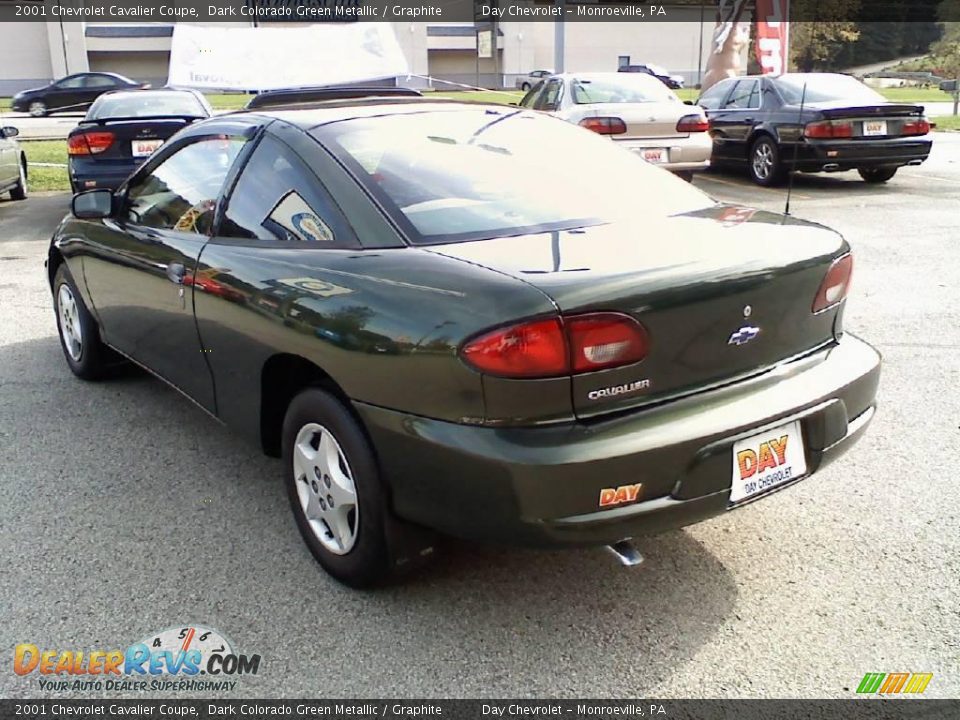 2001 Chevrolet Cavalier Coupe Dark Colorado Green Metallic / Graphite Photo #3