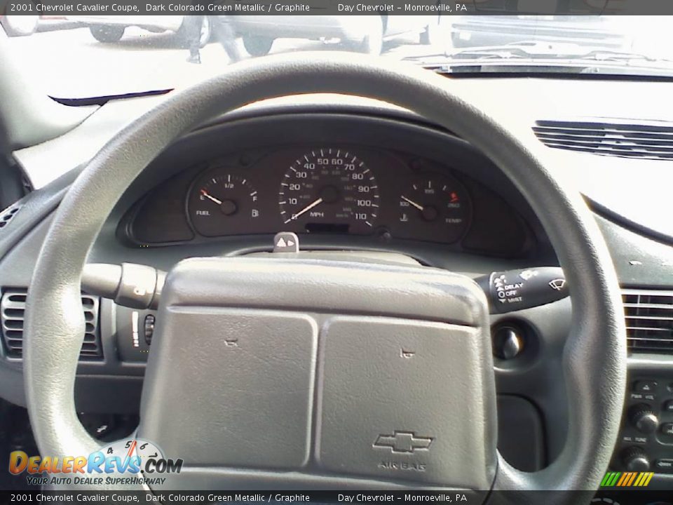 2001 Chevrolet Cavalier Coupe Dark Colorado Green Metallic / Graphite Photo #6