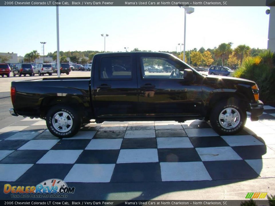 2006 Chevrolet Colorado LT Crew Cab Black / Very Dark Pewter Photo #6