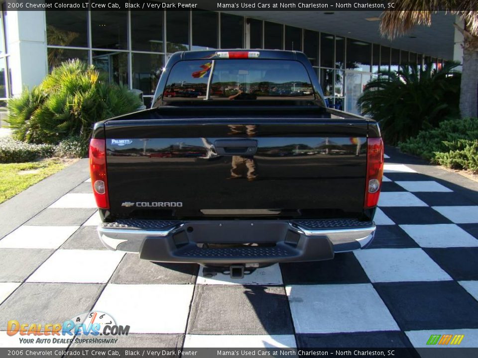 2006 Chevrolet Colorado LT Crew Cab Black / Very Dark Pewter Photo #8