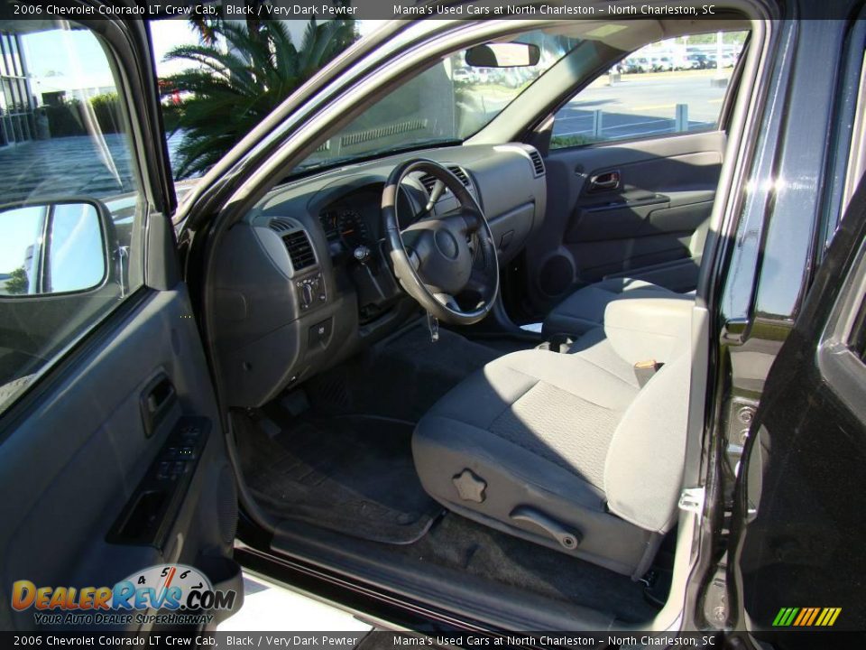 2006 Chevrolet Colorado LT Crew Cab Black / Very Dark Pewter Photo #10