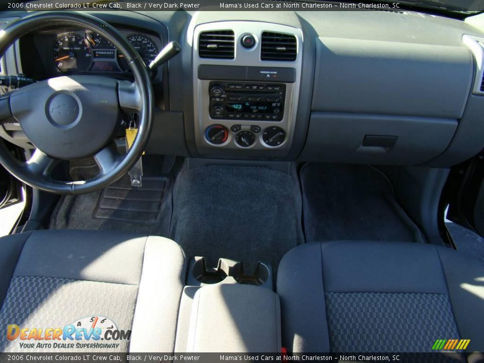 2006 Chevrolet Colorado LT Crew Cab Black / Very Dark Pewter Photo #14