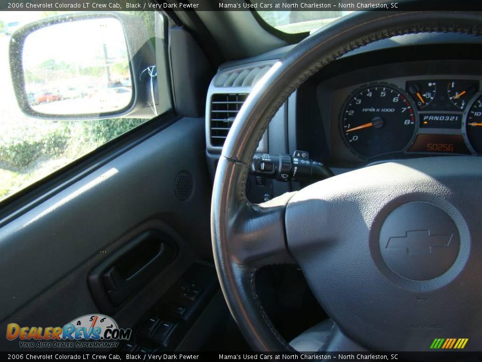 2006 Chevrolet Colorado LT Crew Cab Black / Very Dark Pewter Photo #17