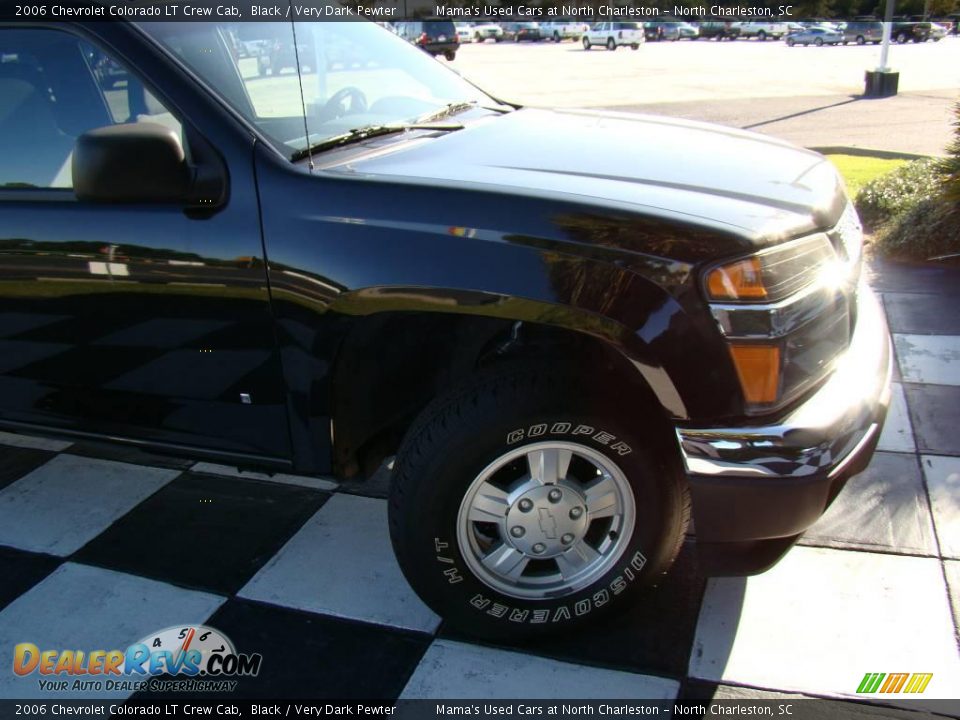 2006 Chevrolet Colorado LT Crew Cab Black / Very Dark Pewter Photo #22