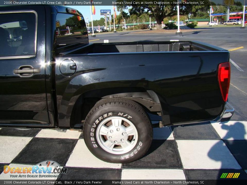 2006 Chevrolet Colorado LT Crew Cab Black / Very Dark Pewter Photo #24