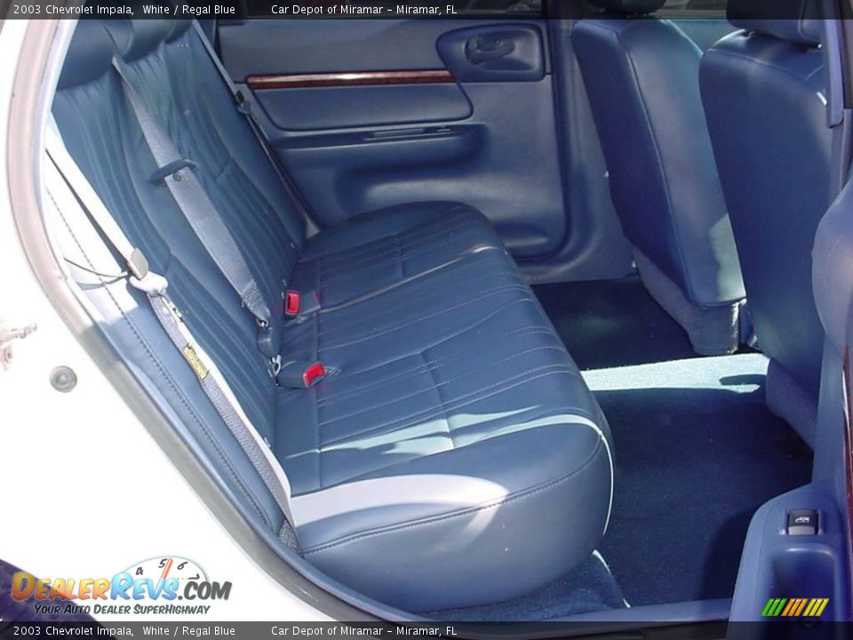 2003 Chevrolet Impala White / Regal Blue Photo #12