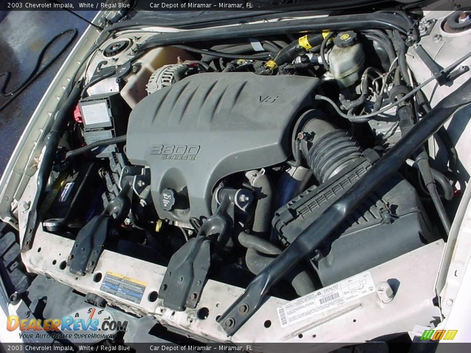 2003 Chevrolet Impala White / Regal Blue Photo #15