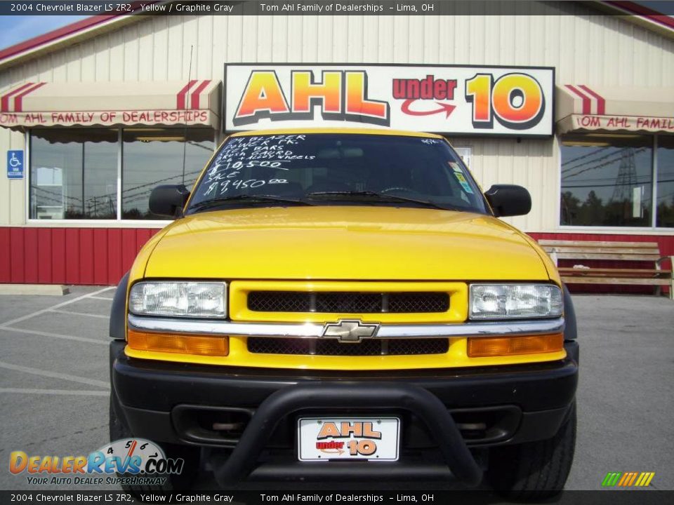 2004 Chevrolet Blazer LS ZR2 Yellow / Graphite Gray Photo #1