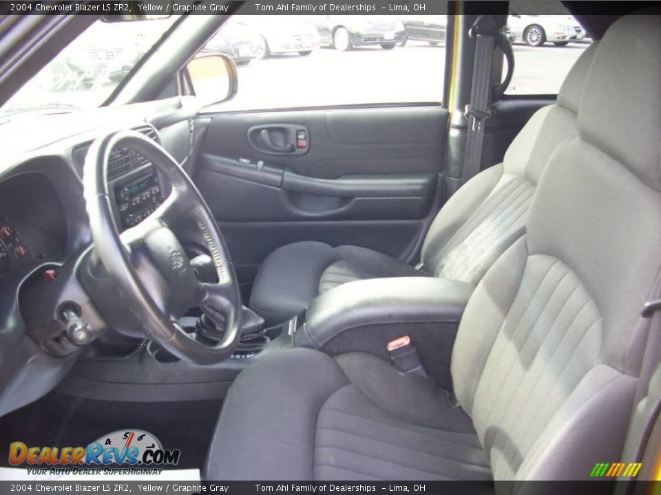 2004 Chevrolet Blazer LS ZR2 Yellow / Graphite Gray Photo #13
